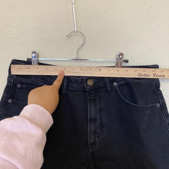 Abercrombie & Fitch‎ The 90s Relaxed Cutoff High Rise Shorts Curve Love Sz 32 14 - Picture 8 of 10